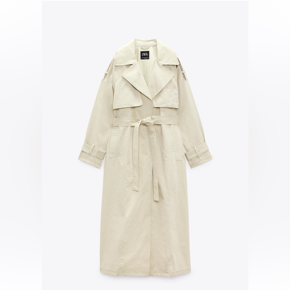 Zara trench- size m-l NWT never worn
